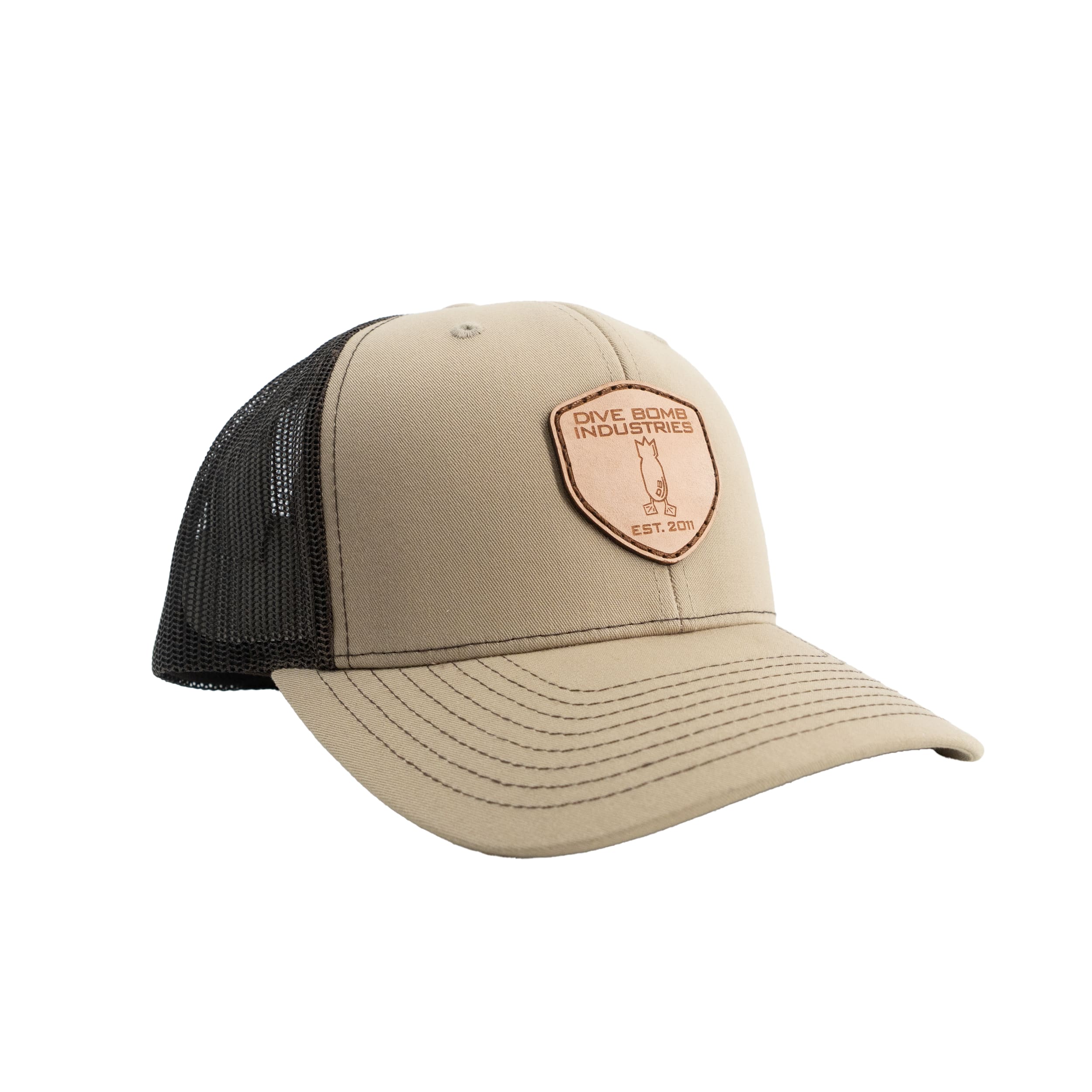 Leather Shield Snapback Hat - Image 4