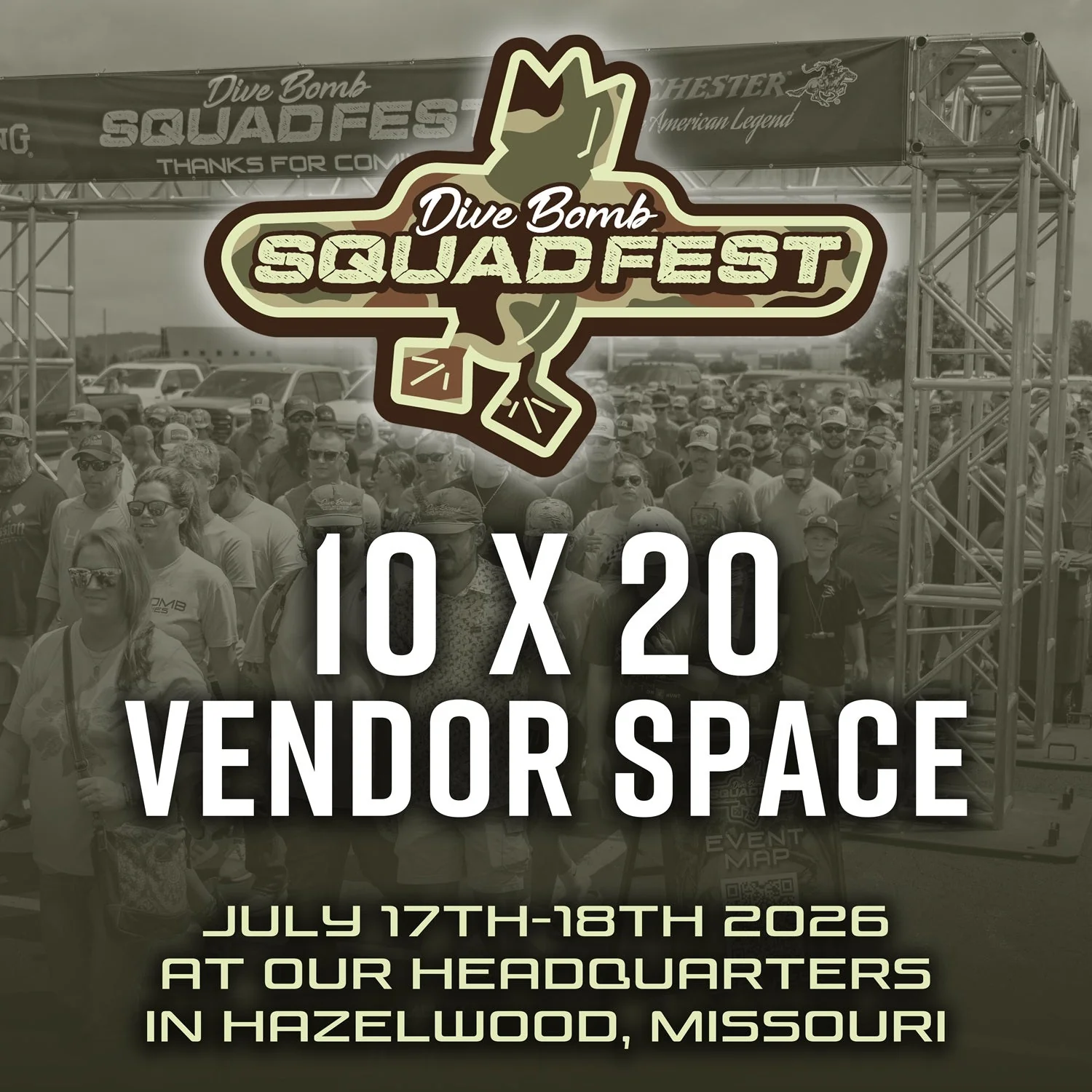 SquadFest 2026 10x20 Vendor Space