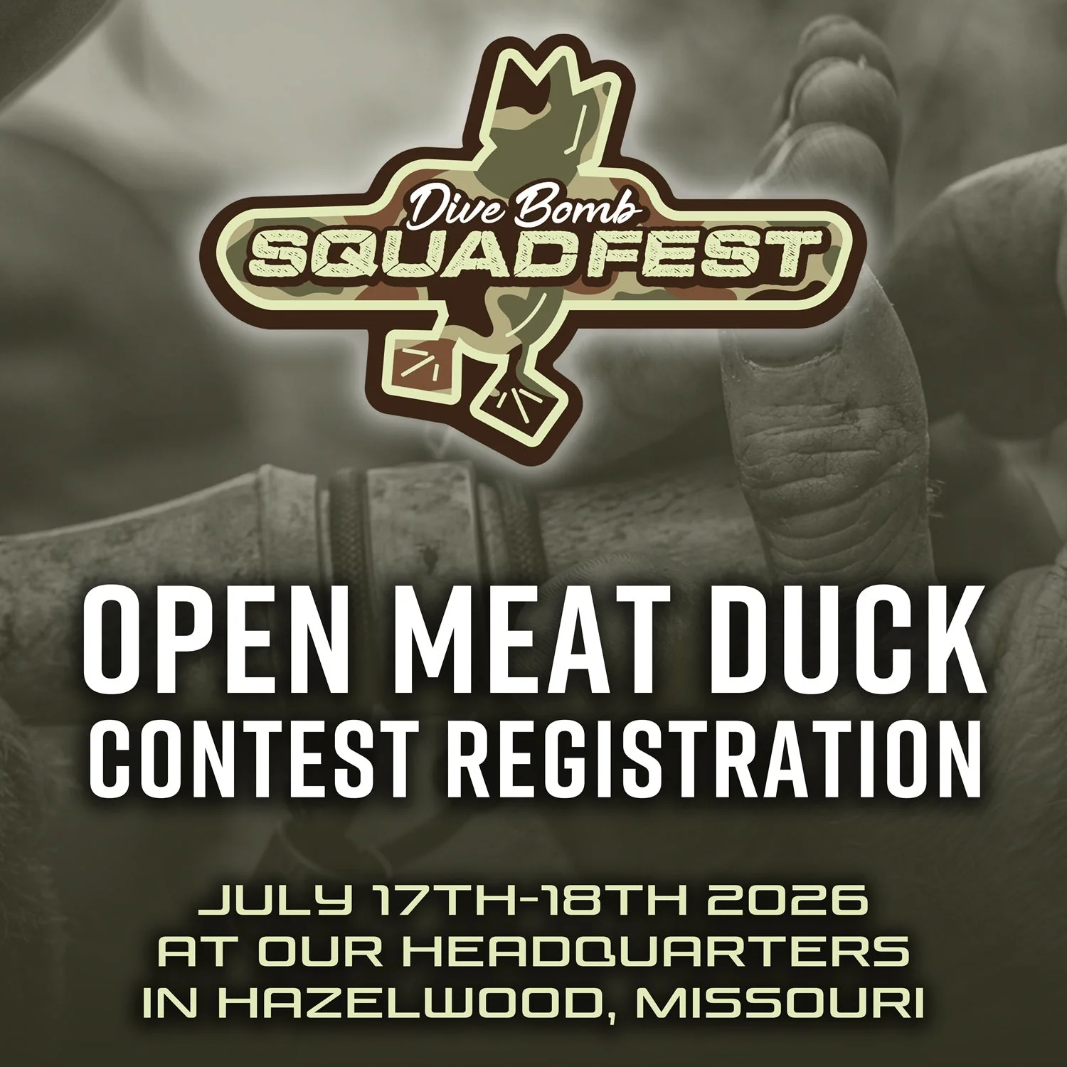 SquadFest 2026 Open Meat Duck Calling Contest
